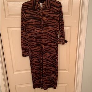 🐅 Tiger Print Dress 🐅 Jones New York size M
